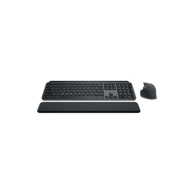Logitech MX Keys S Combo - Performance Wireless Keyboard and Mouse with Wrist Rest