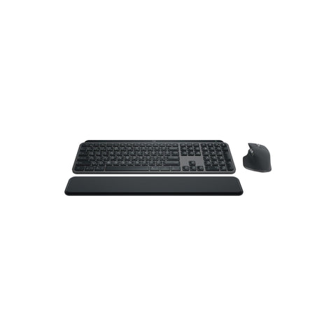 Logitech MX Keys S Combo - Performance Wireless Keyboard and Mouse with Wrist Rest