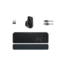 Logitech MX Keys S Combo - Performance Wireless Keyboard and Mouse with Wrist Rest