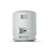 Sony SRS-XB100 Wireless Bluetooth Portable Lightweight Super-Compact Travel Speaker, Extra-Durable IP67 Waterproof & Dustproof, 16 Hour Battery, Versatile Strap, and Hands-free Calling, Light Gray NEW