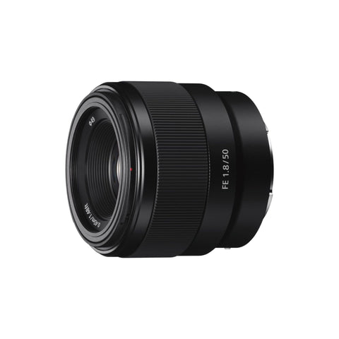 Sony FE 50mm F1.8 Compact Lightweight E Mount Lens with Beautiful Dedofusing Bokeh Compatible with Full Frame and APS C Camera SEL50F18F, Black, Lens Only