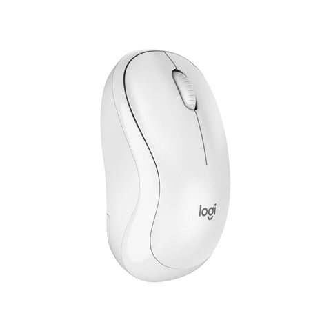Logitech M240 Silent Bluetooth Mouse, Wireless, Compact, Portable, Smooth Tracking, 18-Month Battery, for Windows, macOS, ChromeOS, Compatible with PC, Mac, Laptop, Tablets - White