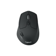 Logitech M720 Triathlon Wireless Mouse, Multi-Device, Bluetooth and 2.4 GHz with USB Unifying Receiver, 1000 DPI, 8-Buttons, 24-Month Battery Life, laptop/PC/Mac/iPad OS - Graphite Black