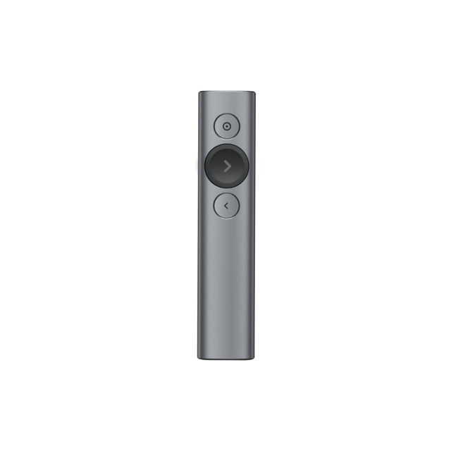 Logitech Spotlight Presentation Remote - Universal Wireless Presentation Clicker with Laser Pointer, Advanced Digital Highlighting, Bluetooth, 30 m Range and Quick Charging - Slate