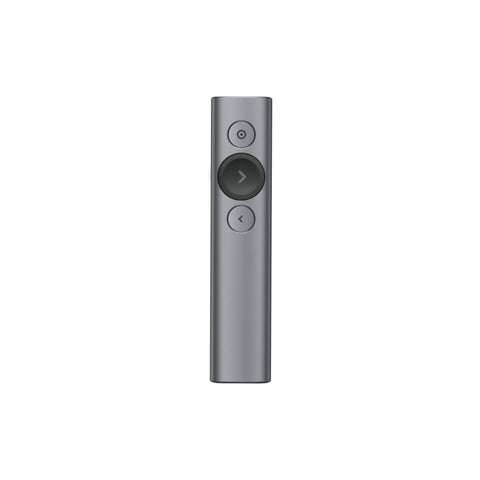 Logitech Spotlight Presentation Remote - Universal Wireless Presentation Clicker with Laser Pointer, Advanced Digital Highlighting, Bluetooth, 30 m Range and Quick Charging - Slate