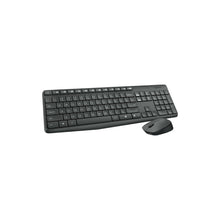 Logitech MK235 Wireless Keyboard and Mouse Combo for Windows, 2.4 GHz Wireless with Unifying USB-Receiver, Wireless Mouse, 15 FN Keys, 3-Year Battery Life, PC/Laptop, Arabic/English Layout - Black