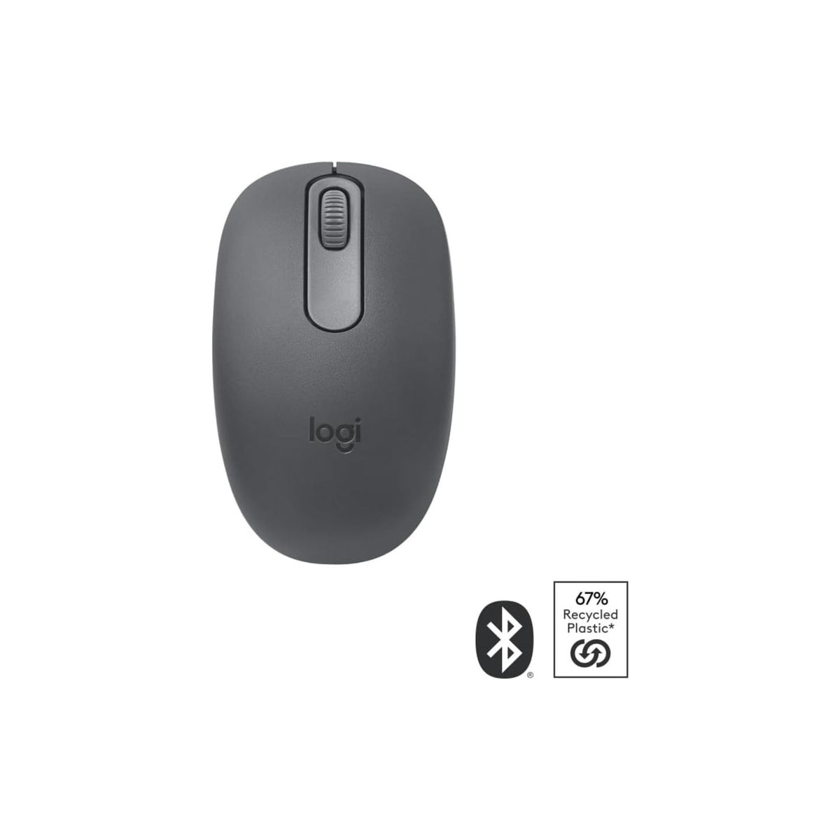 Logitech M196 Bluetooth Wireless Mouse, Compact and Portable Mouse for Laptops, Tablets and More, 12-Month Battery, Smooth Tracking, Compatible With PC and Mac, Windows and macOS - Graphite
