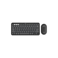Logitech Pebble 2 Combo, Wireless Keyboard and Mouse, Quiet and Portable, Customisable, Logi Bolt, Bluetooth, Easy-Switch for Windows, macOS, iPadOS, Chrome, ARA Layout - Graphite