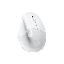 Logitech Lift Vertical Ergonomic Mouse, Wireless, Bluetooth or Logi Bolt USB receiver, Quiet clicks, 4 buttons, compatible with Windows/macOS/iPadOS, Laptop, PC - Off White