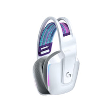 Logitech G733 LIGHTSPEED Wireless Gaming Headset with suspension headband, LIGHTSYNC RGB, Blue VO!CE mic technology and PRO-G audio drivers - White