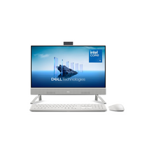 Dell 24 All-in-One Desktop ec24250-23.8-inch FHD Touch Display, Intel Core 5 Processor 120U, Intel Graphics, 16GB DDR5 RAM, 512GB SSD, Windows 11 Home, Onsite Service+6 Months Retail Migrate - White