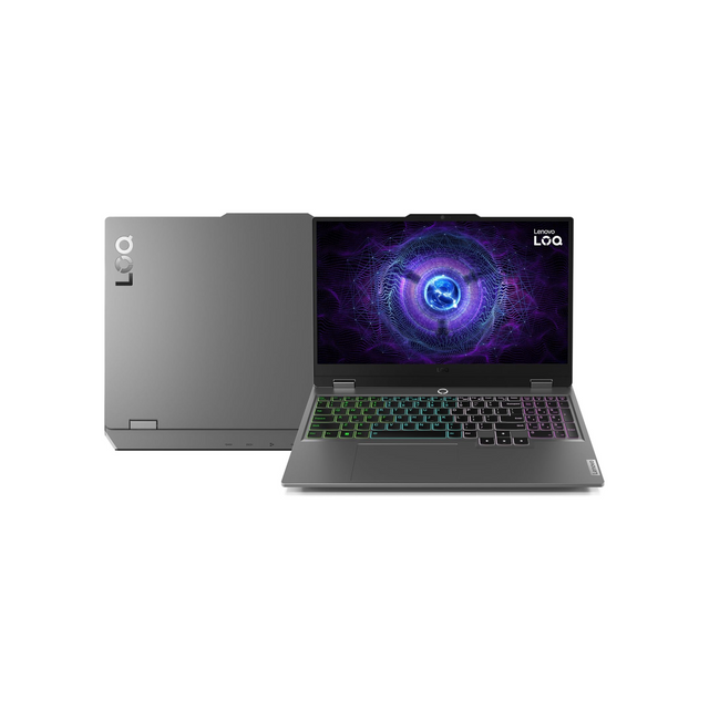 Lenovo AI Gaming LOQ 15IRX9, 15.6" FHD 144Hz, Intel i7-13650HX, 24GB RAM, 512GB SSD, RTX 4050 6GB GDDR6, RGB Eng-Arb KB, Win11, Luna Grey [83DV00R9AX]