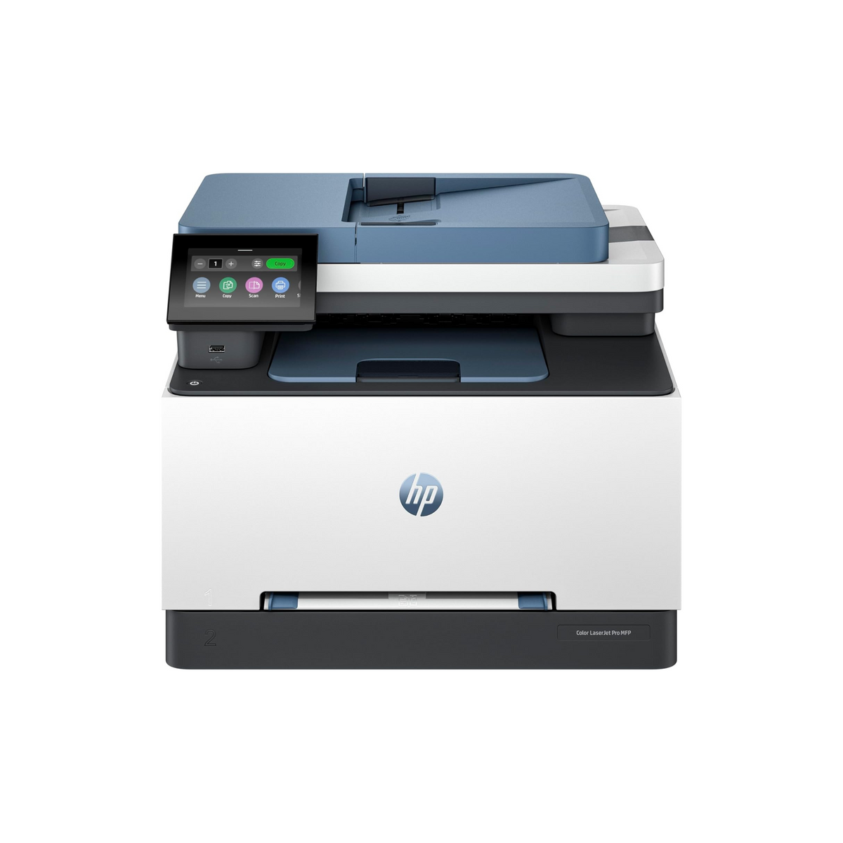 HP Color LaserJet Pro MFP 3303sdw - Print, Copy, Scan; Wireless, Two-sided printing, 250-sheet input tray; Print speed up to 25 ppm (black) and 25 ppm (color) - Blue [499M6A]