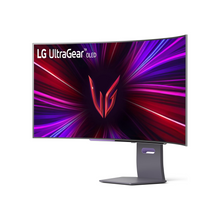 LG 45GS95QE 45-inch Ultragear OLED Curved Gaming Monitor WQHD 800R 240Hz 0.03ms DisplayHDR True Black 400 AMD FreeSync Premium Pro NVIDIA G-Sync HDMI 2.1 DisplayPort Tilt/Height/Swivel Stand Black