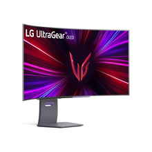 LG 45GS95QE 45-inch Ultragear OLED Curved Gaming Monitor WQHD 800R 240Hz 0.03ms DisplayHDR True Black 400 AMD FreeSync Premium Pro NVIDIA G-Sync HDMI 2.1 DisplayPort Tilt/Height/Swivel Stand Black