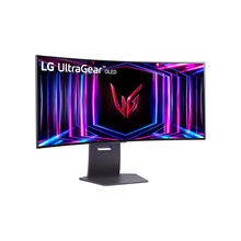 LG 34GS95QE 34-inch Ultragear OLED Curved Gaming Monitor WQHD 800R 240Hz 0.03ms DisplayHDR True Black 400 AMD FreeSync Premium Pro NVIDIA G-Sync HDMI 2.1 DisplayPort Tilt/Height/Swivel Stand Black