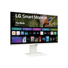 LG 32SR85U-W 32-inch MyView 4K UHD, IPS Display, webOS Smart Monitor, ThinQ Home, USB Type-C 90W PD, Built-in FHD Webcam & Speaker, HDR 10, AirPlay 2, Screen Share, Bluetooth, White