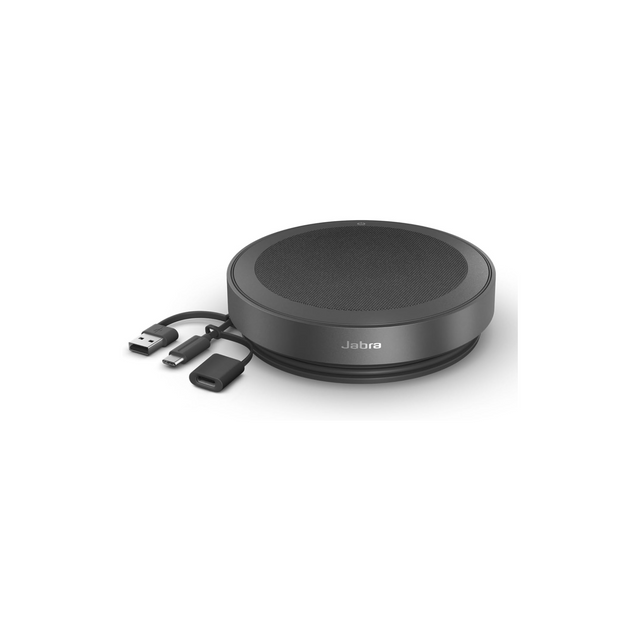 Jabra Speak2 75 (2025 Edition) Wireless Bluetooth Speakerphone - 4 Noise-Cancelling Mics, 65mm Speakers - New Linking Feature - USB-C Dongle - Certified for Microsoft Teams - Dark Grey