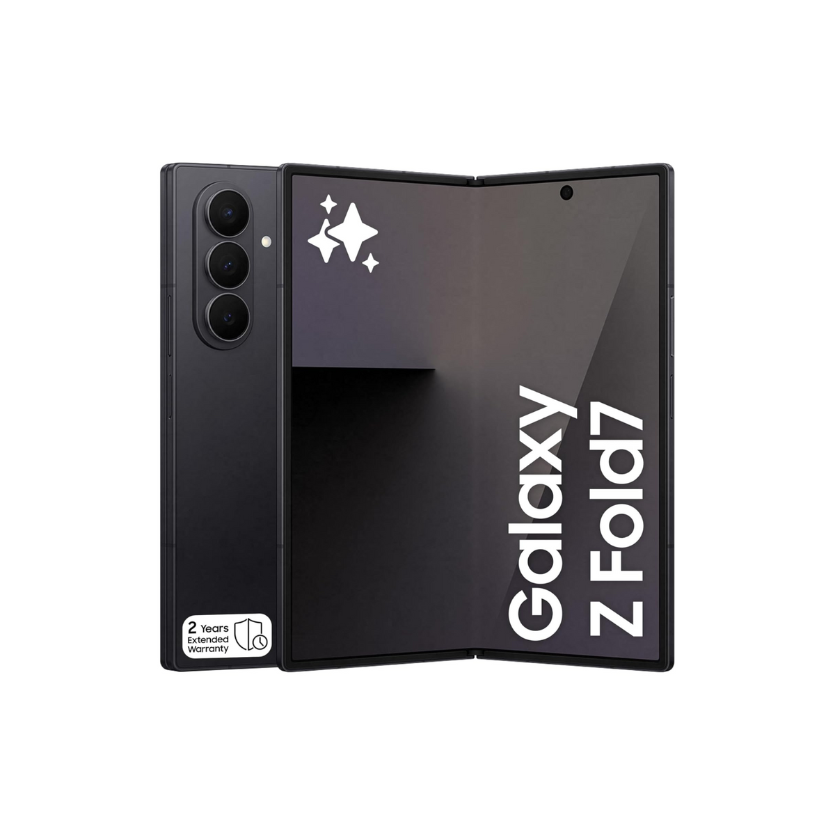Samsung Galaxy Z Fold7, AI Phone, Jetblack, 256GB Storage, 12GB Memory, 200MP Camera, 3nm Processor, 4400mAh Battery,Jet black