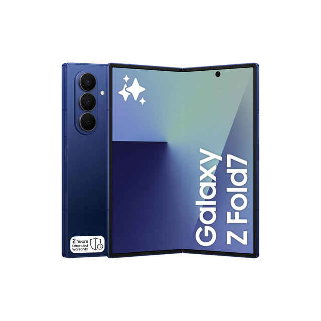 Samsung Galaxy Z Fold7, AI Phone, Blue Shadow, 512GB Storage, 12GB Memory, 200MP Camera, 3nm Processor, 4400mAh Battery Blue Shadow