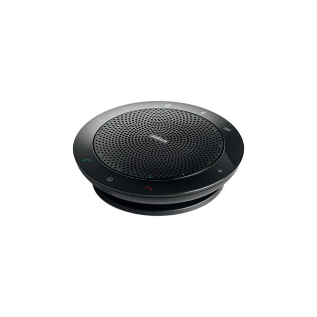 Jabra Speak 510+ Speaker Phone - Microsoft Certified Portable Conference Speaker with Bluetooth Adapter and USB - Connect with Laptops, Smartphones and Tablets, Black