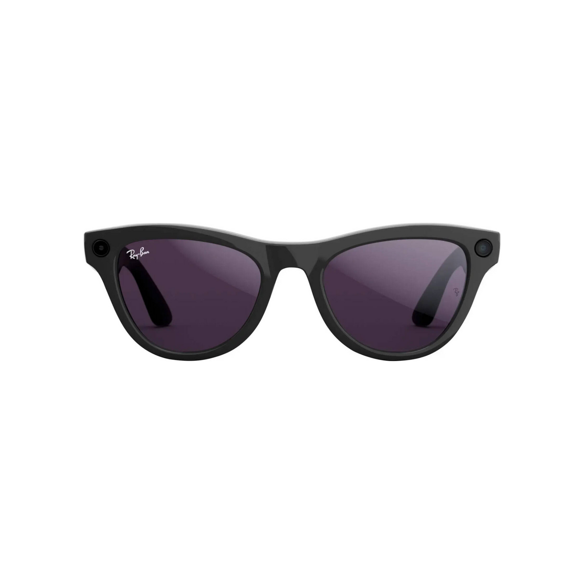 Rayban Meta Skyler Smart Glasses, Integrated Speakers & Microphones, Smart Controls, Meta Ai, Audio, Photo, Video Compatibility, Shiny Black / Clear to Amethyst Transition Lenses | 601/CH52