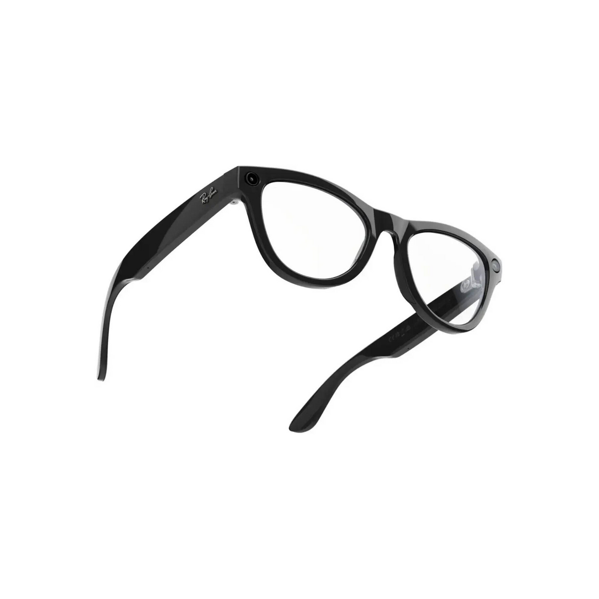 Rayban Meta Skyler Smart Glasses, Integrated Speakers & Microphones, Smart Controls, Meta Ai, Audio, Photo, Video Compatibility, Shiny Black / Clear to Amethyst Transition Lenses | 601/CH52