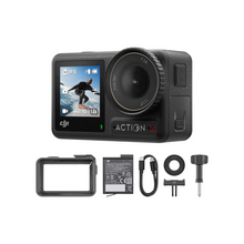 DJI Osmo Action 4 Essential Combo, 4K/120fps Waterproof Action Camera with a 1/1.3-Inch Sensor, Stunning Low-Light Imaging,10-bit & D-Log M Color Performance, Long-Lasting 160 Mins, Outdoor Camera