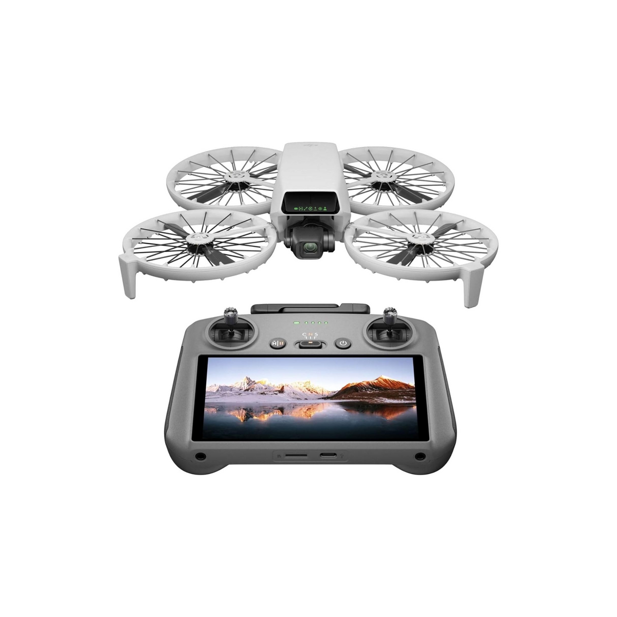 DJI Flip With RC 2 Screen Remote Controller, Follow Me Drone With 4K UHD Camera for Adults, Under 249 g, 3-Axis Gimbal Stabilization, 13km Video Transmission