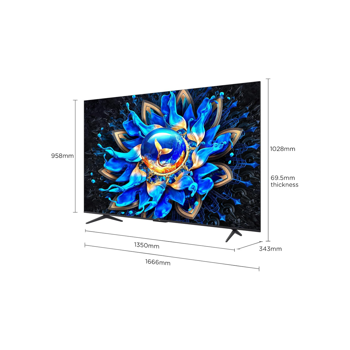 TCL Television 75 Inch Smart TV 4K QLED Colorful Quantum Crystal HDR 10+ Gaming Google TV, 144Hz Native Refresh Rate, ONKYO 2.1 Hi-Fi, Dolby Atmos, DTS Virtual X, MEMC, Game Master-75T8C (2025 Model)