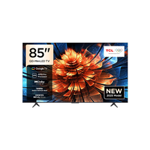 TCL Television 85 Inch Smart TV 4K QD-Mini LED Colorful Quantum Crystal HDR 10+ Gaming Google TV, 144Hz Native Refresh Rate, ONKYO 2.1 Hi-Fi, Dolby Atmos, AI Mode, Game Master-85Q6C (2025 Model)