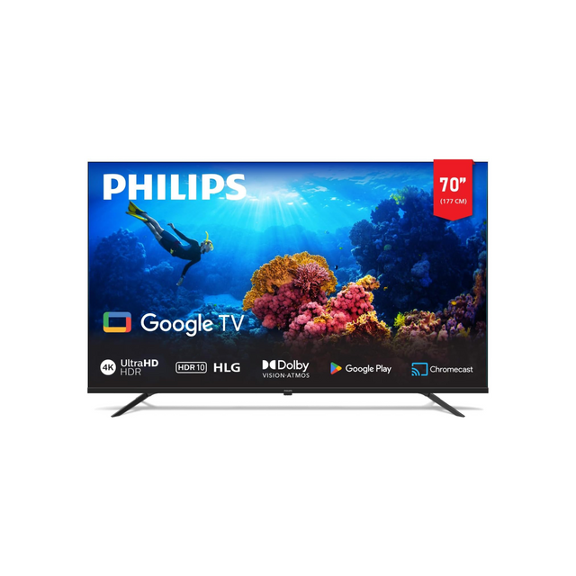 philips 70 Inch 4K Smart Google TV 7100 Series 70PUT7129/56, Dolby Vision + HDR 10, Google Voice Assistant, Youtube, Netflix, Shahid, 2024 Model,1 Year Warranty Visit the PHILIPS Store
