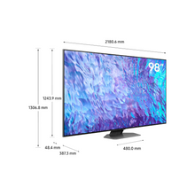 Samsung 98 Inch QLED TV, Q80C, 4K , Neural Quantum Processor, Supersize Picture Enhancer, SuperSlim Design, Smart Hub, Tizen Smart TV, QA98Q80CAUXZN (2023 - UAE Version)