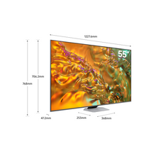 Samsung 55 Inch QLED TV, Q80D, 4K, NQ4 AI Gen2 Processor, 4K AI Upscaling, Direct Full Array, Samsung TV Plus, Tizen Smart TV, QA55Q80DAUXZN (2024 - UAE Version)