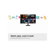 SAMSUNG 32-Inch M7 (M70D) Series 4K UHD Smart Monitor with Streaming TV, Speakers, HDR10, USB-C, Multiple Ports, Gaming Hub, SolarCell Remote, Vision Accessibility Tools, LS32DM702UNXGO, 2024, Black