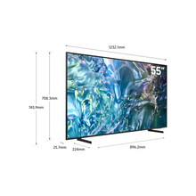 Samsung 55 Inch QLED TV, Q60D, 4K, 100% Color Volume with Quantum Dot, 4K Upscaling, Samsung TV Plus, AirSlim Design, Tizen Smart TV, QA55Q60DAUXZN (2024 - UAE Version)