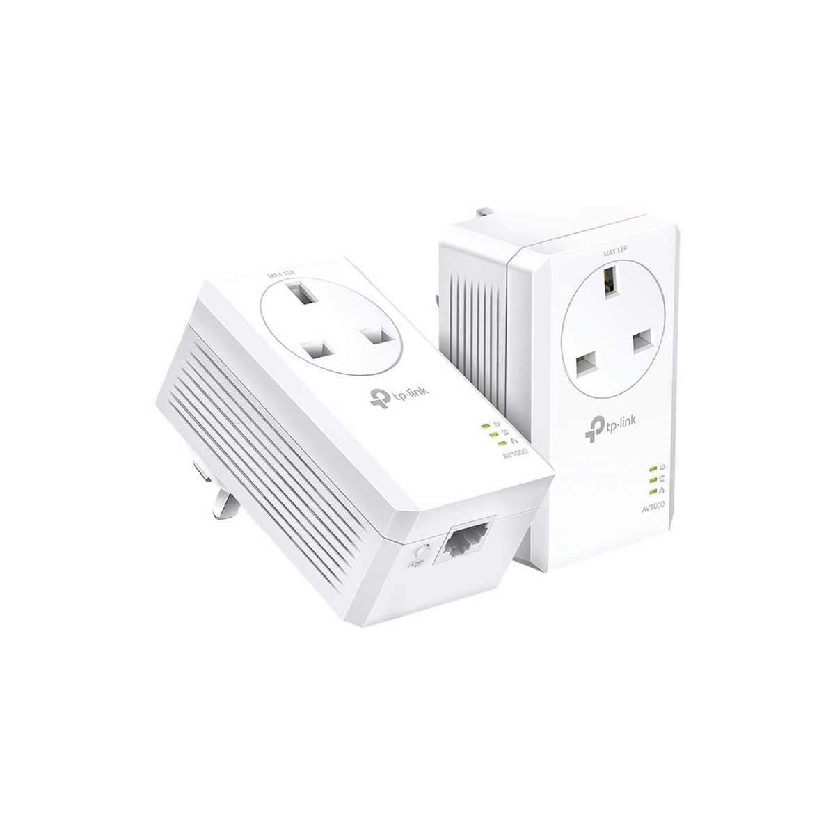 TP-Link TL-PA7017P KIT Gigabit Passthrough Powerline Starter Kit, Data transfer speed Up To 1000 Mbps, Ideal for HD/3D/4K video streaming and Online Gaming, No Configuration required, UK Plug