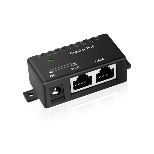 KASTWAVE Gigabit PoE Injector, Non-PoE to PoE Adapter, 30W PoE Adapter High Data Transmission IEEE 802.3at/af, 1 Port Power Over Ethernet Passive PoE Adapter, Distance Up to 100 Meters