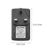 SYOSI DC Power Supply Adapter, 48V 0.5A POE Injector Power Supply Over Ethernet Adapter with UK Plug for POE Non POE devices via only an Ethernet cable Device Black