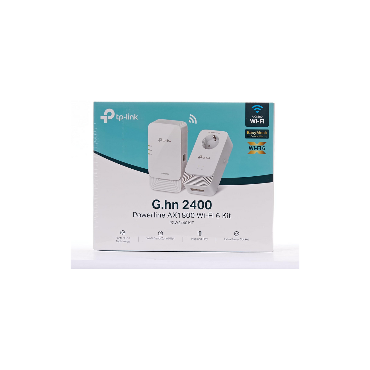 TP-Link PGW2440 KIT, G.hn2400 Powerline AX1800 Wi-Fi 6 Kit