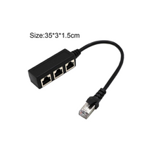 KASTWAVE Rj45 Ethernet Splitter Cable Rj45 1 Male to 3 Female Port Lan Ethernet Splitter Adapter Cable Lan Network Plug Connector Adapter for Cat5, Cat5e, Cat6, Cat7