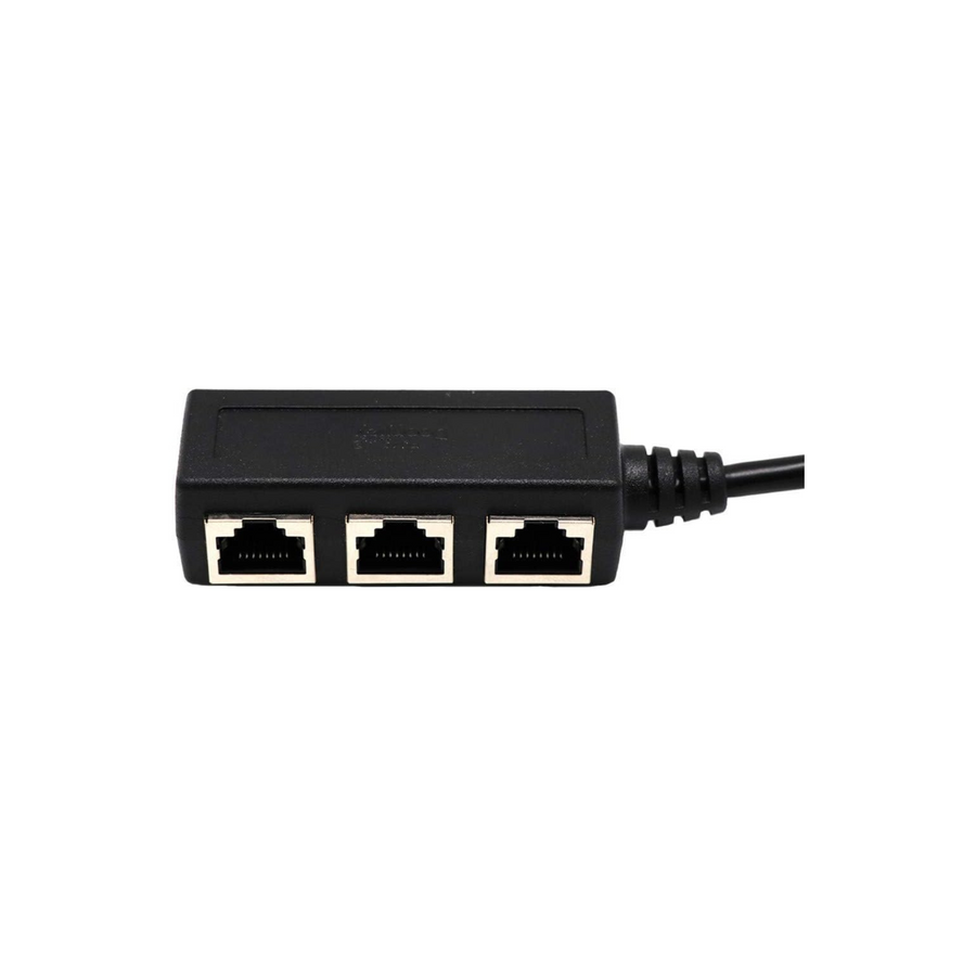 KASTWAVE Rj45 Ethernet Splitter Cable Rj45 1 Male to 3 Female Port Lan Ethernet Splitter Adapter Cable Lan Network Plug Connector Adapter for Cat5