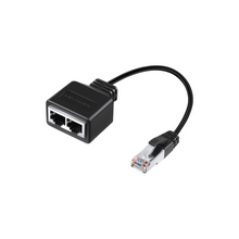 BIGTHREE Ethernet Cable Splitter, RJ45 Network Adapter, 1 to 2 Network Distributor, High-Speed Transmission Without Lag, Cat5, Cat5e, Cat6, Cat7, Cat8 Compatible, 10Gbps Speed.