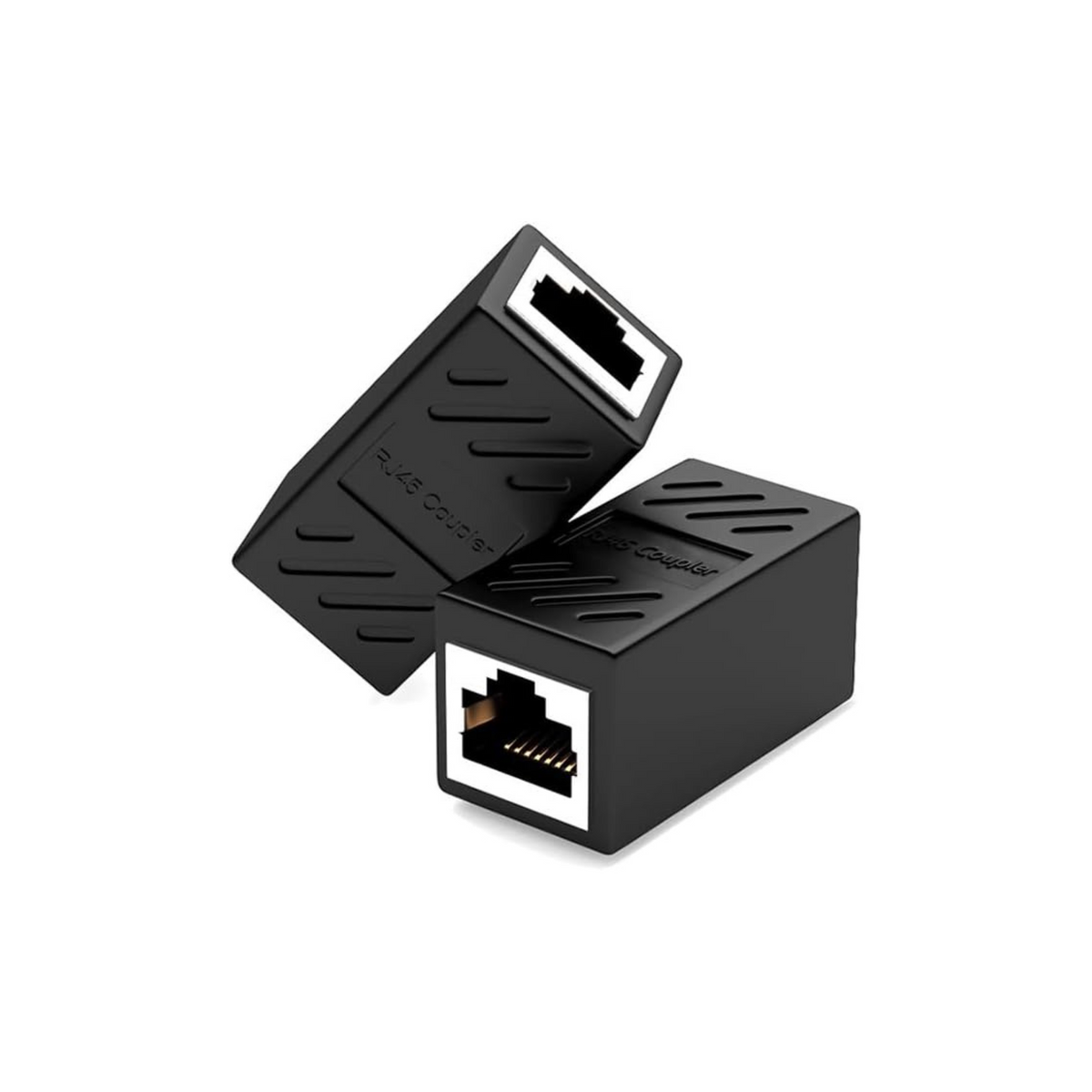 2-Pack RJ45 Female-to-Female Ethernet Coupler -Support Cat6/Cat6a/Cat5e LAN Extender Joiner Adapter, High-Speed Internet Network Cable Extension for WiFi Router, LAN, USB Switch, Powerline Connector