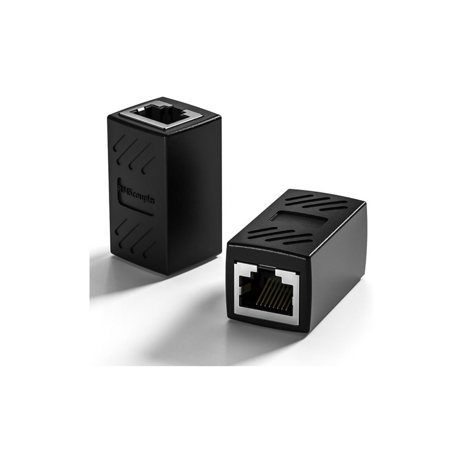 2-Pack RJ45 Female-to-Female Ethernet Coupler -Support Cat6/Cat6a/Cat5e LAN Extender Joiner Adapter
