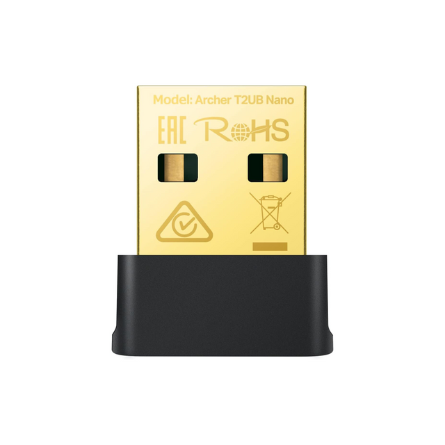 TP-Link Nano 2-in-1 USB Bluetooth WIFi Adapter AC600(Archer T2UB Nano)- Bluetooth 4.2 with 2.4G/5G Dual Band Wireless Network Adapter for Desktop PC, WPA3, Supports Windows 11,10, 8.1,8, 7
