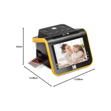 KODAK HYQNG Digital Film Scanner, Film and Slide Scanner with 5” LCD Screen, Convert Color & B&W Negatives & Slides 35mm, 126, 110 Film to High Resolution 22MP JPEG Digital Photos, Black