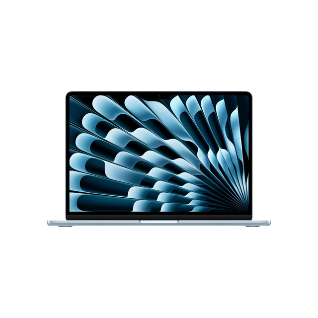 Apple 2025 MacBook Air (13-inch, Apple M4 chip with 10-core CPU and 8-core GPU, 16GB Unified Memory, 256GB) - Sky Blue;English