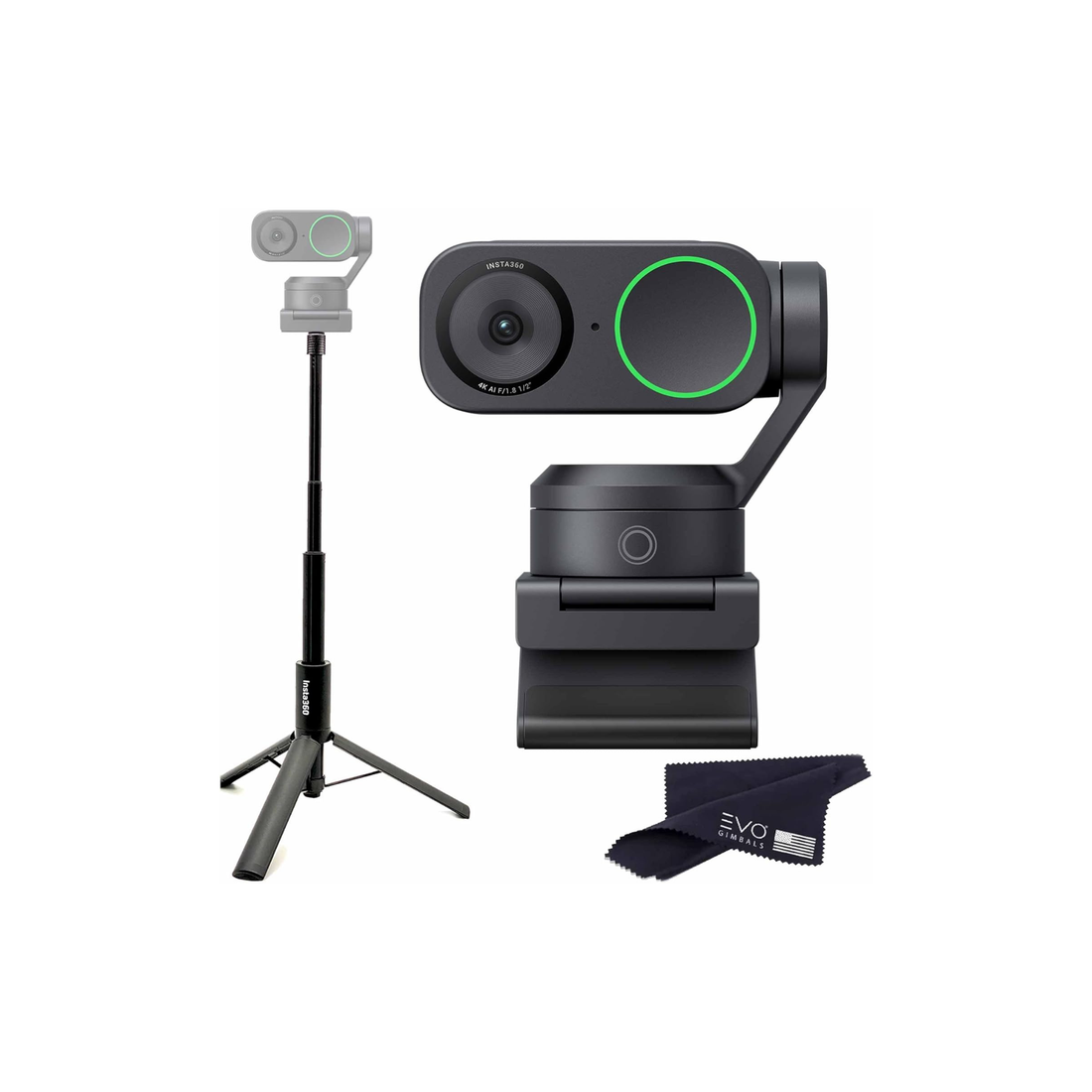 Insta360 Link 2-PTZ 4K Webcam with 1/2" Sensor