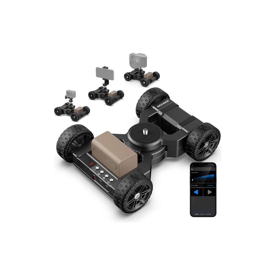 Neewer DL400 Upgraded Motorized Camera Slider Dolly with App Control